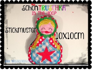 ♥SchönTRUSCHKA solo♥ Stickmuster ITH 10x10cm IN THE HOOP