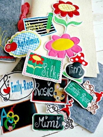 ♥BACK to SCHOOL♥Labels EMBROIDERY file 13x18cm