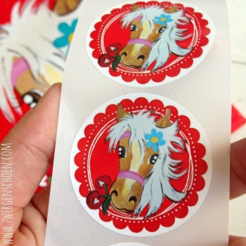 ♥MON CHÈRI♥ Sticker 20pcs. HORSE Pony LOVE