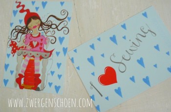 ♥MILLI in LOVE with SEWING♥ POSTCARD SET of 3