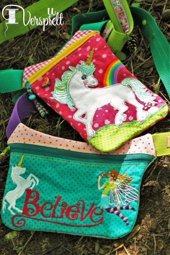 ♥UNICORN♥ Embroidery FILE 20x30cm ITH Special BAG with ZIPPER