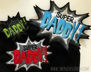♥SUPER DADDY♥ 1€-SPARbie STICKMUSTER 10x10 13x18 20x26cm