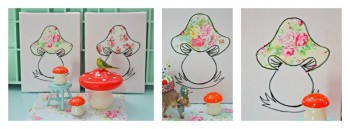 ♥Happy MUSHROOM♥ Embroidery FILE Set 10x10 14x14 13x18cm
