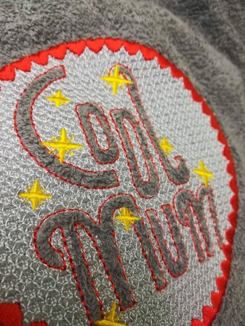 ♥COOL MUM Embossed♥ 1€-SPARbie EMBROIDERY FILE 13x13 16x16 18x18cm