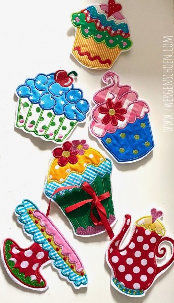 ♥FAIRY CAKES♥ SWEETs for YOUR SWEET Kitchen Embroidery 13x18
