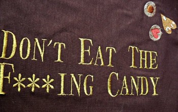 ♥don`t EAT the F***ING CANDY♥ Stickmuster 13x18cm