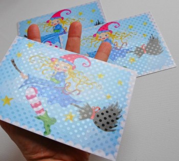 ♥HEXENSCHÖN♥ Postkarten-SET 3Stk. SPECIAL EFFECTs