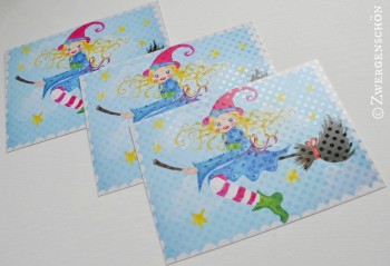 ♥WITCHy♥ POSTCARD-Set of 3 SPECIAL EFFECT