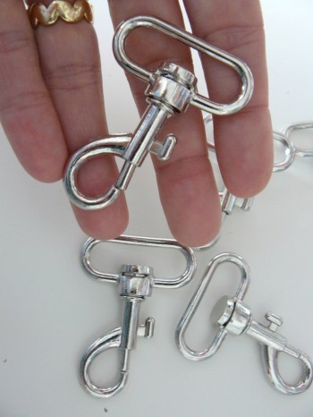 ♥SNAP HOOK♥4cm inkl. RING oval PRICE PER ONE