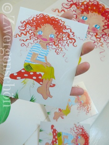 ♥HULLA TRoeLLA♥Icland FAIRY GNOME Postcard-SET of 3