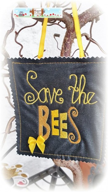 ♥SAVE THE BEES♥ 1€-SPARbie STICKMUSTER Bienen 10x10 13x18cm