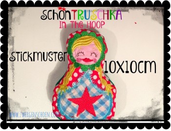 ♥SchoenTRUSCHKA solo♥ Embroidery ITH 10x10cm IN THE HOOP