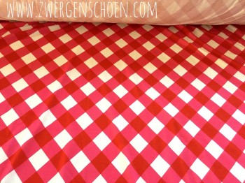 ♥VICHY XXL♥ 0,5m (!) checked JERSEY pink/red