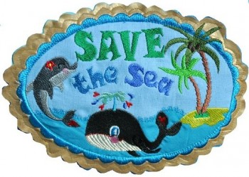 ♥WASSERSCHoeN♥ SAVE the SEA Embroidery-FILE Set 13x18cm 37embroideries