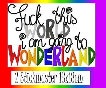 ♥WONDERLAND♥ Stickmuster 13x18cm 1€-SPARbie