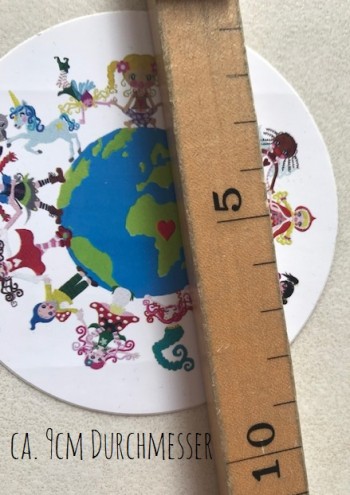 ♥ONE♥ Aufkleber SAVE MY PLANET 9cm WEISS