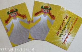 ♥St. LUCIA♥ Fairy LIGHTS DIY  Postcard SET of 3!!!