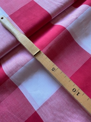 ♥GINGHAM XL♥ WOVEN Cotton PRICE per 0.5METER