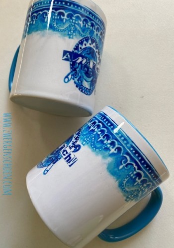 ♥ANARCHY in the UK♥ Tasse MUG Keramik BLUE 0.3L
