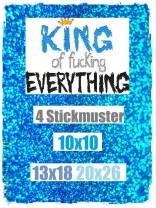 ♥QUEEN of fucking EVERYTHING♥ 1€-SPARbie EMBROIDERY-FILE 10x10 13x18 20x26cm