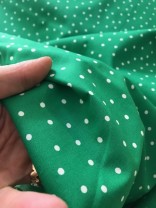 ♥PÜNKTCHEN♥ 0.5m BAUMWOLLE irregular DOTS Grünling GREEN