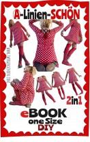 ♥A-LINIEn-SCHöN♥ eBOOK 2in1 TUNIKA-Kleid ONE-SIZE 1€-SPARbie