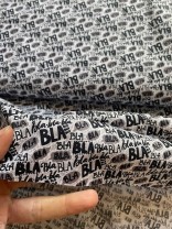 ♥BLA BLA BLA♥ 0.5m WEBWARE Baumwolle