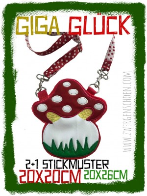 ♥GIGA GLueCK♥ Embroidery FILE 20x20 20x26cm (no ITH!)