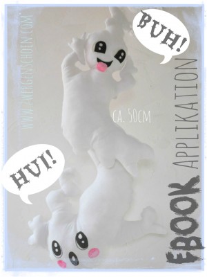 ♥HUI&BUH♥ eBOOK spooky GHOST pillow PATTERN german