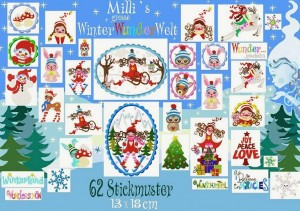 ♥MILLI`s BIG WinterWONDERworld♥ XXXL Embroidery FILE 13x18cm