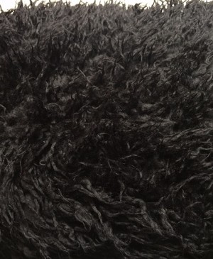 ♥HILCO♥ 0.5m LANGHAAR ZOTTEL Kunst FELL Fake Fur BLACK