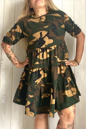 ♥CAMOUFLAGE♥ 0.5m JERSEY army GREEN