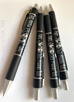 ♥NEN SCHEISS MUSS ICH♥ Kugelschreiber KULI Pen BLACK INK