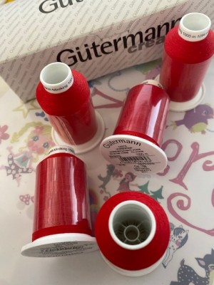 ♥GueTERMANN♥ MINIKING Sewing THREAD red 1000m price per ONE