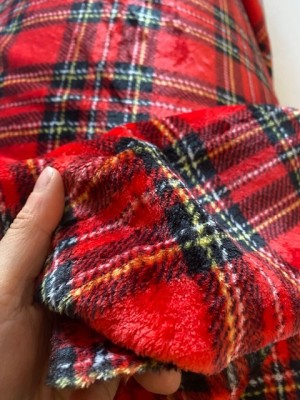 ♥SCHOTTENKARO♥ 0.5m KUSCHEL Fleece TARTAN cuddle
