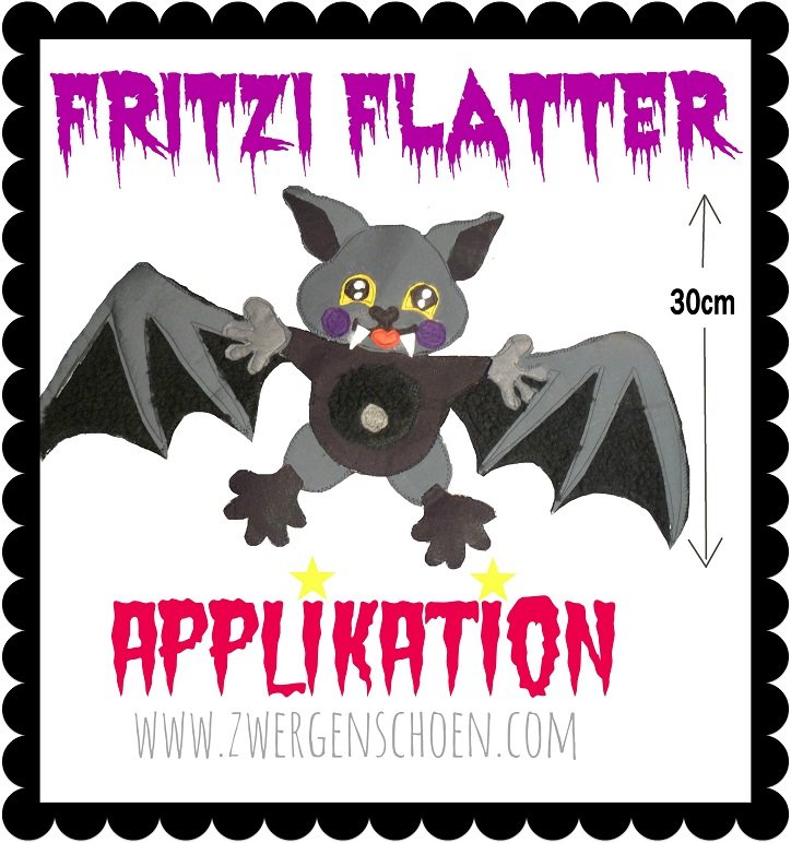 ♥FRITZI FLATTER♥ Applikation eBOOK OHNE (!) Stickmaschine