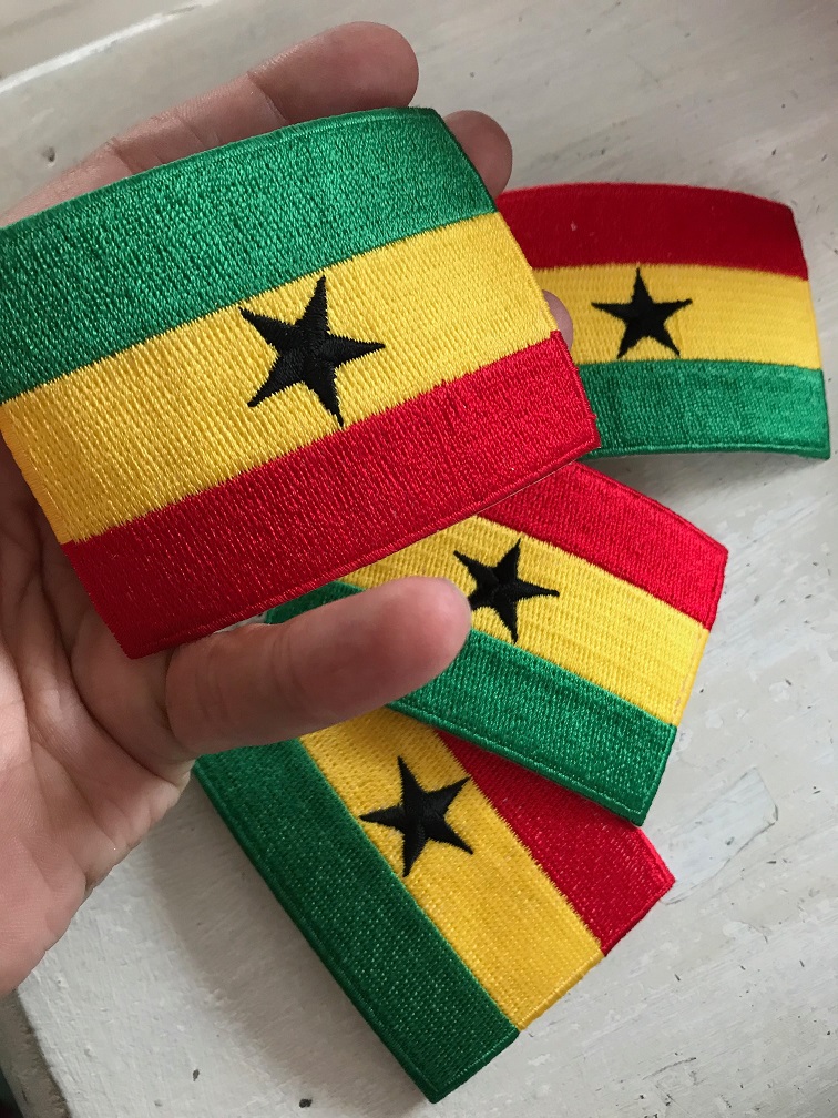 Aufnäher Ghana Patch Flagge Fahne 