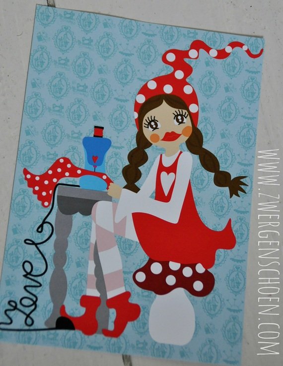 ♥MISSI in LOVE with SEWING♥ Postcard SET of 3