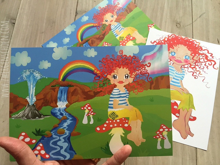 ♥HULLA TRoeLLA♥ ICELAND Postcard SET XL Fairy GIRL 3 PCS