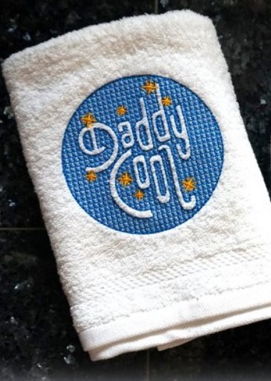 ♥DADDY COOL Embossed♥ 1€-SPARbie EMBROIDERY FILE 13x13 16x16 18x18cm