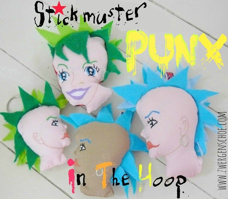 ♥PUNX In The HOOP♥ Embroidery-FILE Set 13x18 (14x14)