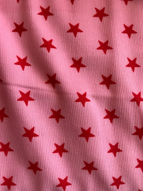 ♥SUPERSTARS ♥ 0.5m fabric cotton RED meets PINK