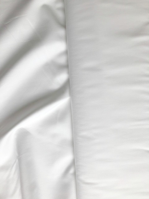 ♥UNI-BAUMWOLLE♥ 0.5m WEBWARE Popeline WEISS optical white