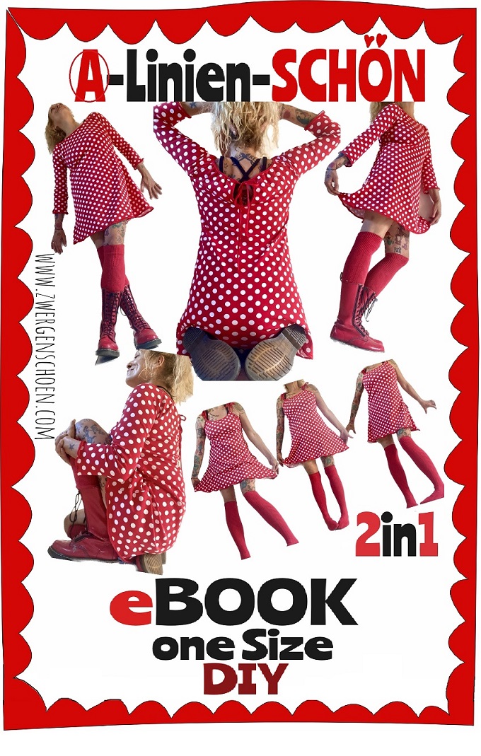 ♥A-LINIEn-SCHöN♥ eBOOK 2in1 TUNIKA-Kleid ONE-SIZE 1€-SPARbie