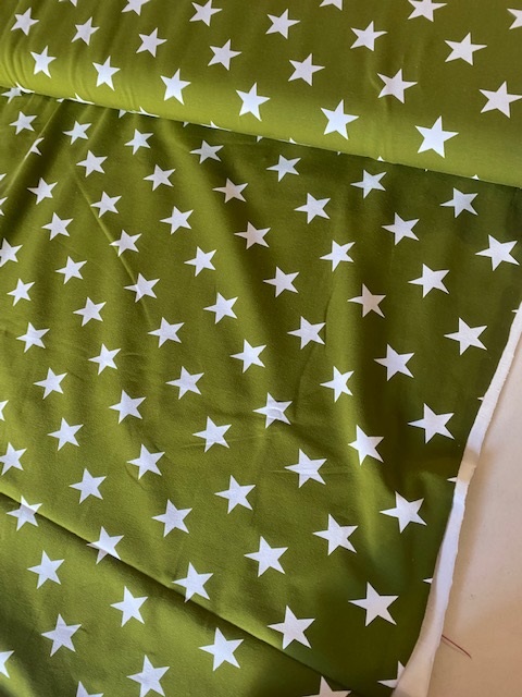 ♥BIG STARS♥ 0.5m Jersey STERNE grün